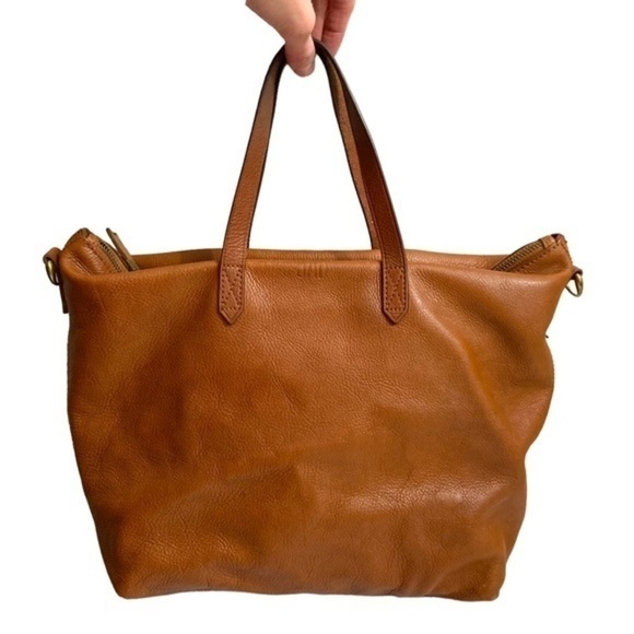 Madewell weathered brown leather tote bag - Picture 2 of 14